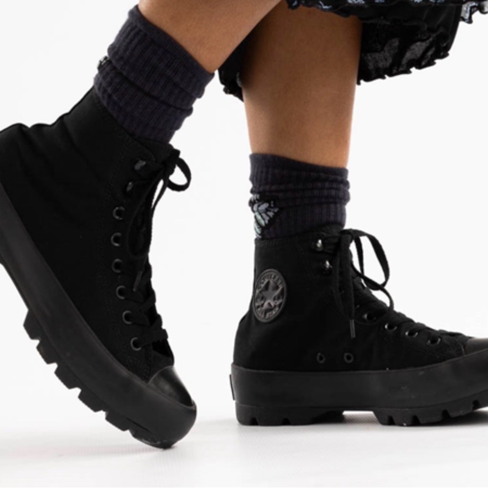 Black Converse High-Top Women's Sneakers